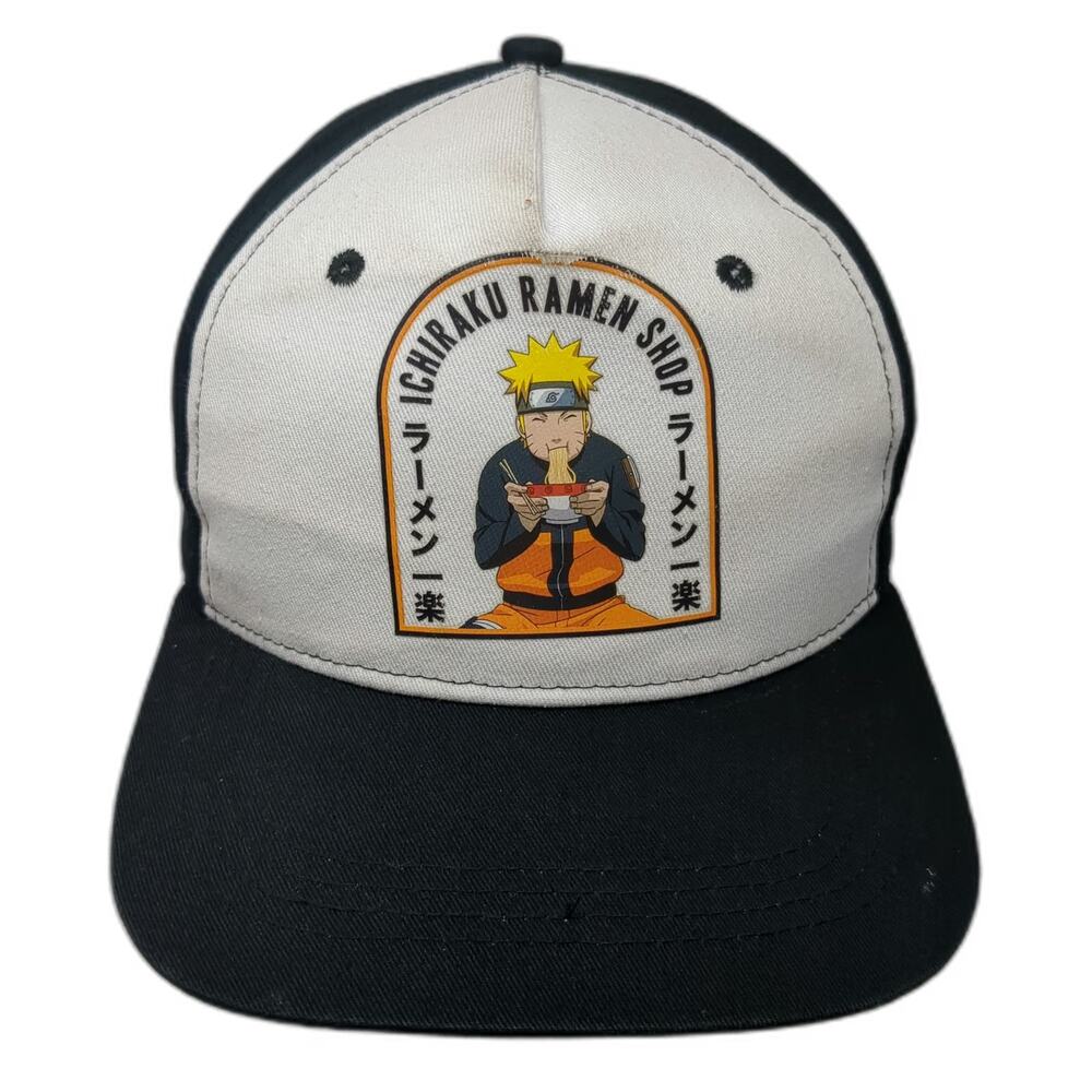 Naruto Trucker Hat Black One Size Ichiraku Ramen Shop Snapback Anime Viz Media